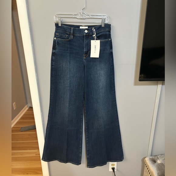 FRAME Le Palazzo Jeans in Orlena Sz 29 Wide Leg - Picture 3 of 5